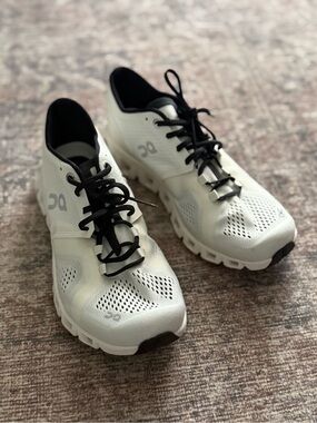 On Running White and Black Men's Athletic Shoes